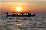 Sunset at Tonle Sap Lake